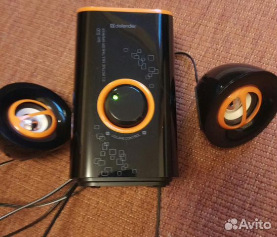 Рабочие колонки с сабвуфером Defender 2.1