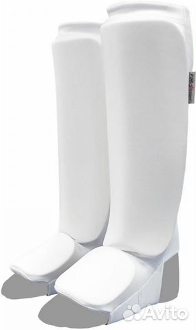 Щитки на голень Рэй-Спорт белые (S)