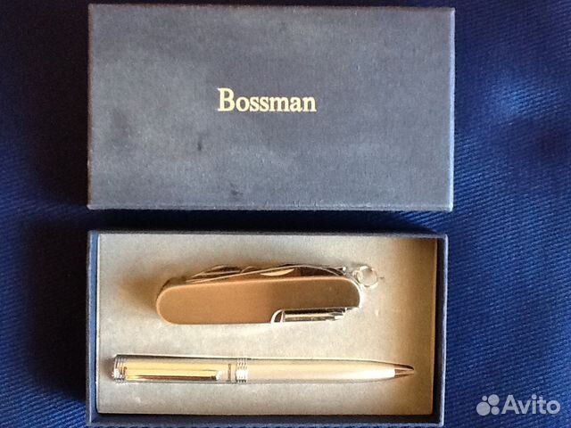 Подарочный набор: швейцарский нож и авторучка