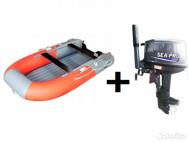 Мотор SEA-PRO T9,8S + Лодка Gladiator E330S