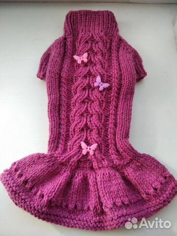 Платье и свитер для собачки