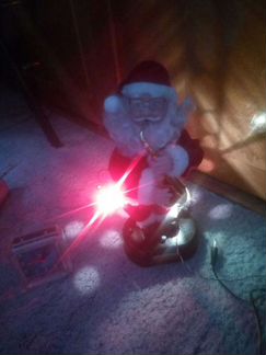 Санта Клаус с фонариками,обмен