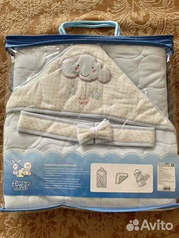 Детское одеяло с капюшоном