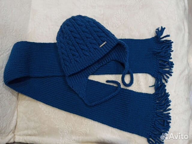 Зимняя шапка 110 116 и шарф 5 лет детская