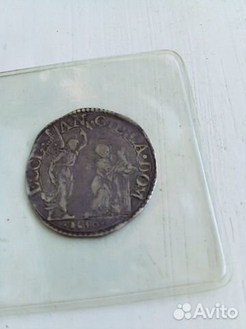 Монета серебро Италия 1630 год