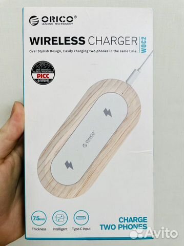 Беспроводная зарядка на 2 устройства apple android