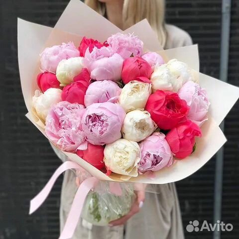 Букеты из пионов 11 21 31 41 51 101