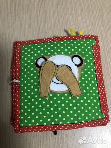 Книга развивающая из фетра из 5стр