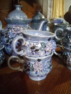 Сервиз Чайный Новый Голубой 90 г Украина 6 перс