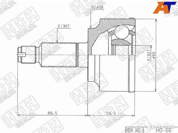 Шрус привода honda pilot
