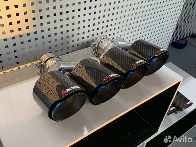 Насадки на глушитель карбон 100 мм