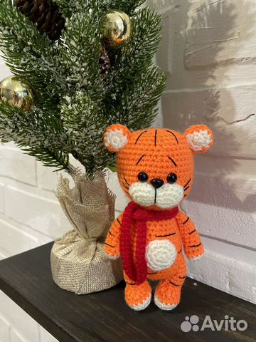 Тигренок вязаный