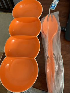 Менажница tupperware с вилками