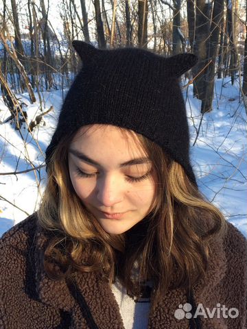 Шапка чепчик с ушками