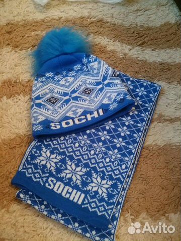 Комплект шапка, шарф