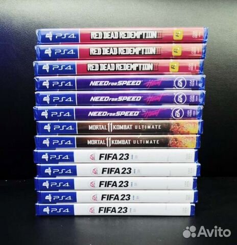 Игры оптом PS4 RDR2 - Новый - Лот 13шт