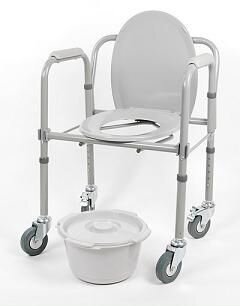 Кресло-туалет на колесах