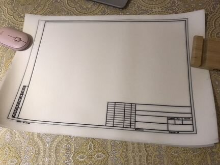 Копировальные листы для черчения а4 с рамкой