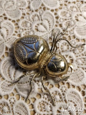 Брошь жук СССР