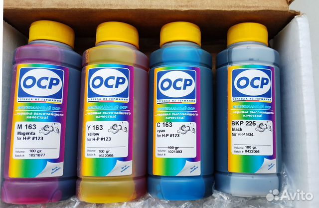 Чернила OCP для принтеров HP, мфу, оригинал