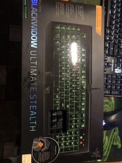 Razer blackwidow ultimate stealth + коврик