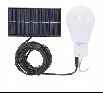 Лампа с акумулятором и солнечной панелью