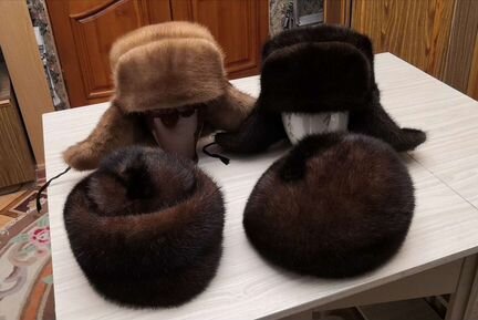 Шапка норковая, женские и мужские