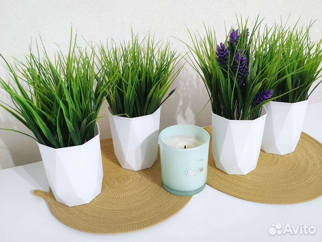 Искусственная трава/ декоративные цветы