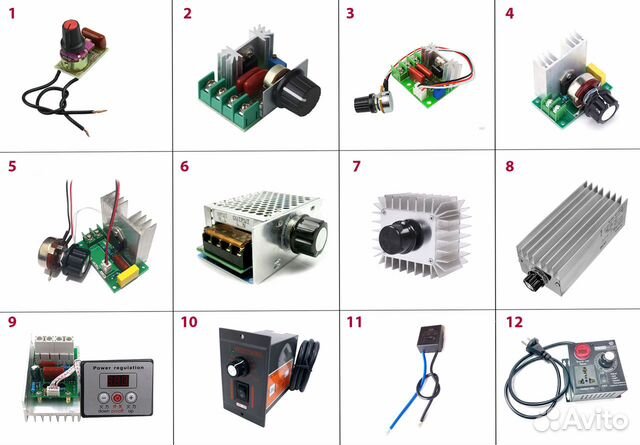 Регуляторы мощности (диммеры) 220В 100Вт-10квт