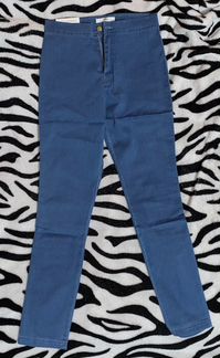 Голубые джинсы скинни (новые)