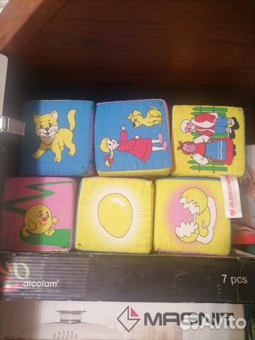 Развивающий кубик мягкий