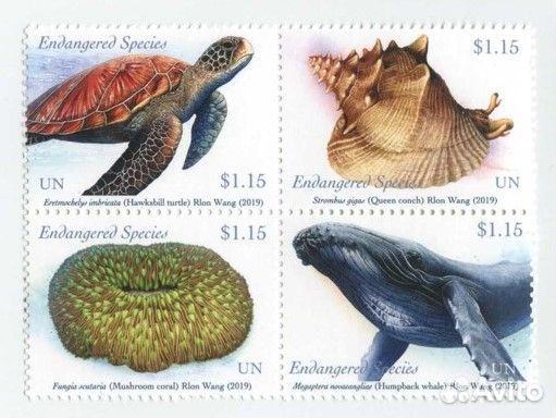 Марки Фауна не гашеные