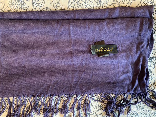 Палантин фиолетовый