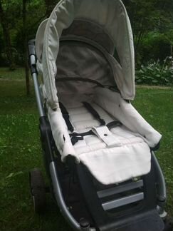 Коляска Teutonia Cosmo люлька+прогулка белая