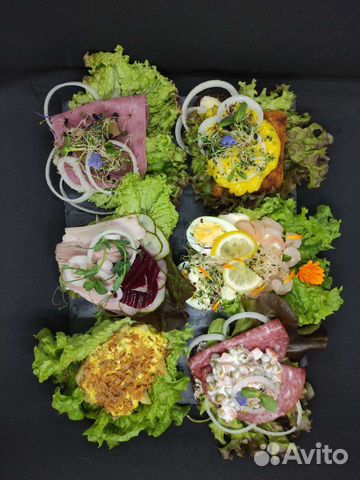 Доставка скандинавской еды - смёрреброды и торты