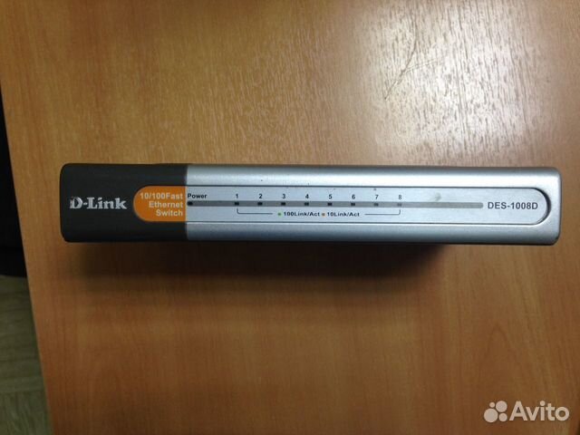 Маршрутизатор D-link D-1008А 1Гб, 8 port