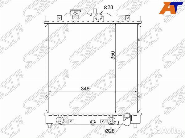 Радиатор honda partner