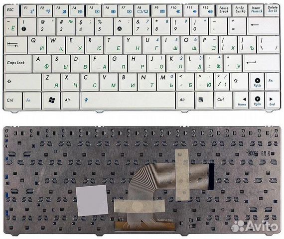 Клавиатура Asus Eee PC 1101 белая