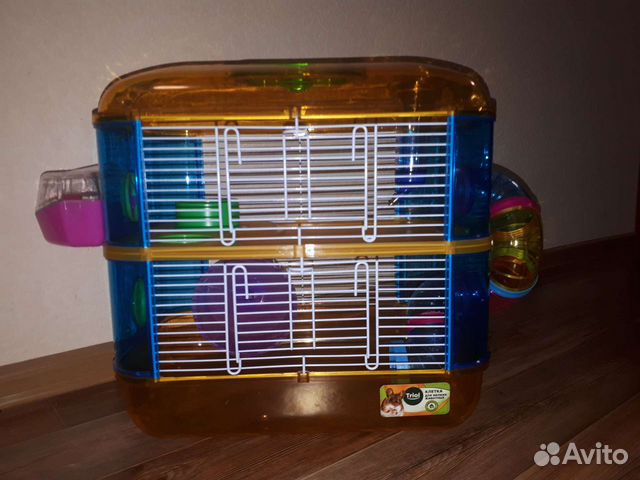 Клетка для хомяка 2х этажная (+)