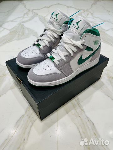 Air Jordan 1 Mid Pine Grey оригинал