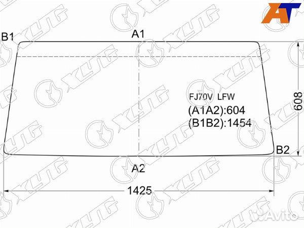 Стекло лобовое toyota land cruiser