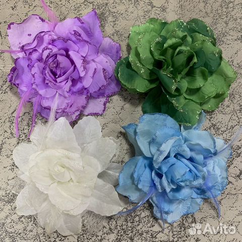 Заколка цветок