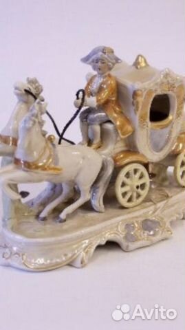 Статуэтка фарфор Гемания Графенталь Карета
