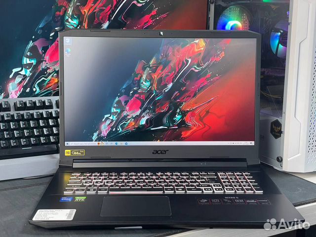 Игровой Acer 17 дюймов RTX 3070 16 ядер 32GB RAM