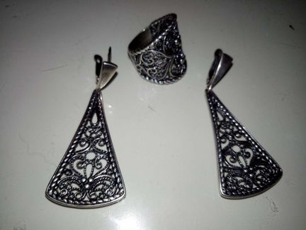 Оригинальный комплект из серебра