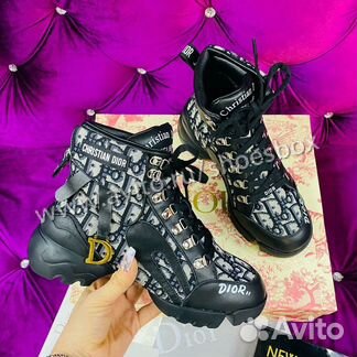 Кроссовки диор черные зима