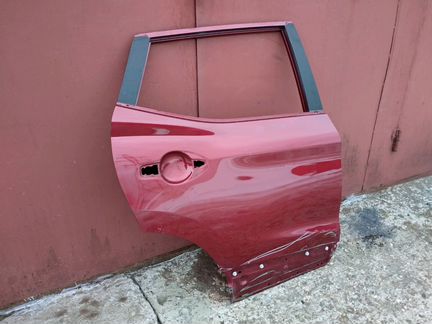 Дверь Nissan Qashqai 2 J11 правая задняя бордо