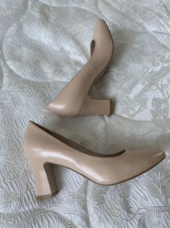 Туфли лодочки бежевые