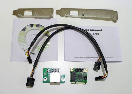 Mini-PCIe Gigabit Ethernet Card