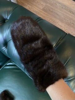 Варежки из меха норки